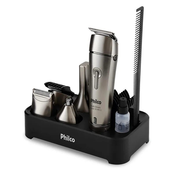 Philco Aparador de Pelos PAP03 Multigroom Aqua 12 em 1 Bivolt