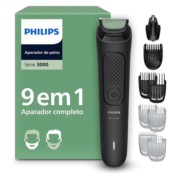 Philips Aparador e Barbeador Elétrico Série 3000 All-in-One 9 em 1 MG3927/15
