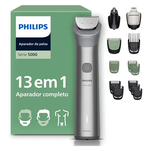 Philips Aparador e Barbeador Elétrico Série 5000 All-in-One 13 em 1 MG5942/15