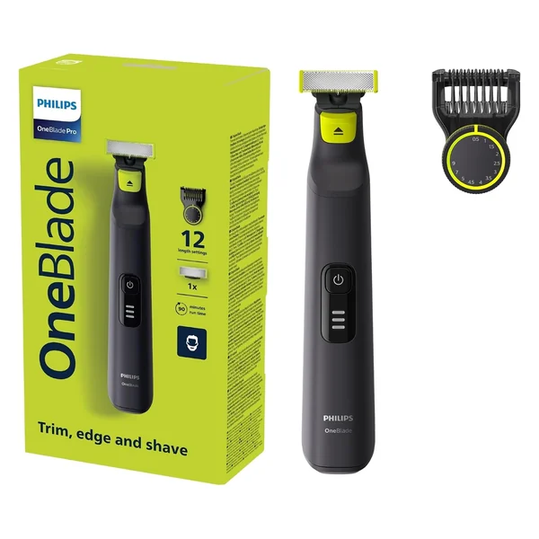 Philips OneBlade Pro QP6532/10 Barbeador e Aparador 12 em 1